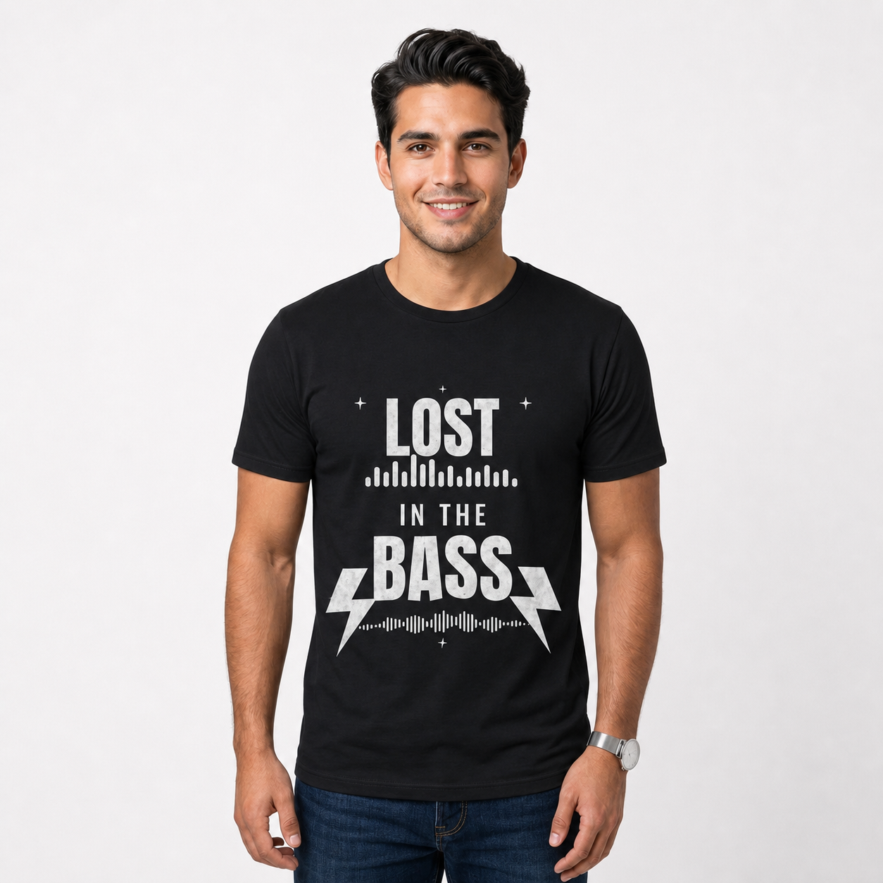 Camiseta Lost in the bass negra
